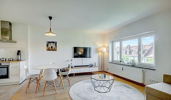 Apartment avec 1 pièce | München-Schwabing | 70198 | Gemütlicher Essbereich