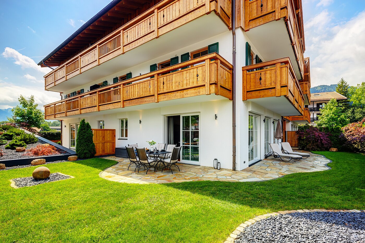 Appartement au rez-de-chaussée avec 3 pièces | Bad Wiessee | 70053 | Garten