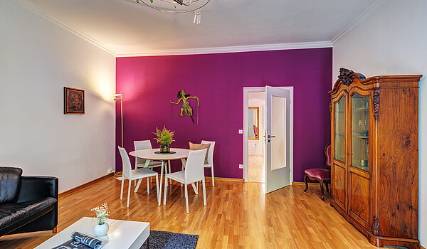 Appartement au rez-de-chaussée avec 2 pièces | München-Schwabing | 70394 | Essbereich