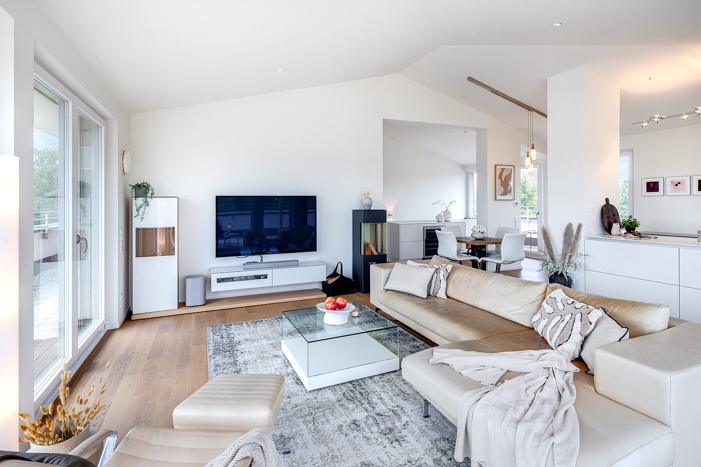 Penthouse avec 3.5 pièces | München-Oberföhring | 70237 | ...Wohnzimmer...