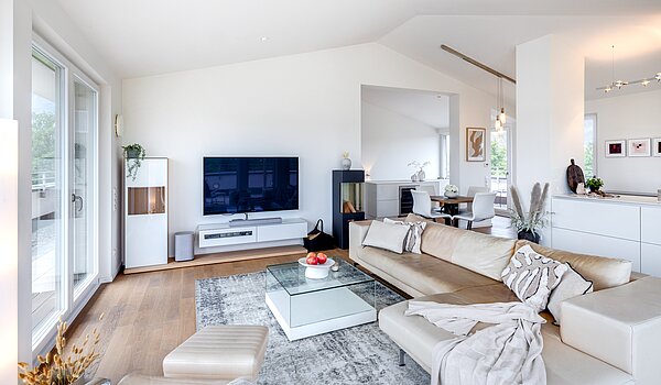 Penthouse avec 3.5 pièces | München-Oberföhring | 70237 | ...Wohnzimmer...