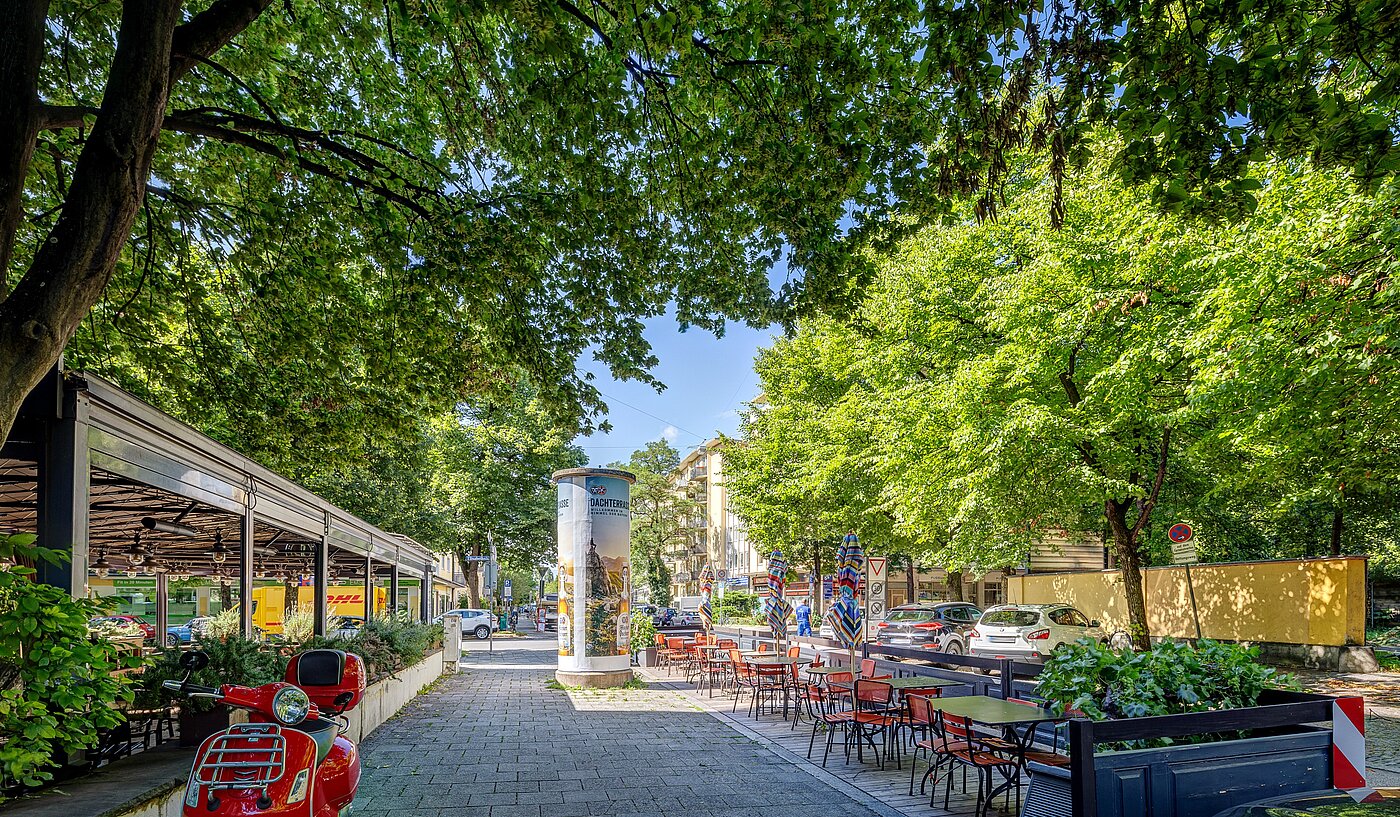 Apartment avec 1 pièce | München-Schwabing | 70198 | ...im Sommer