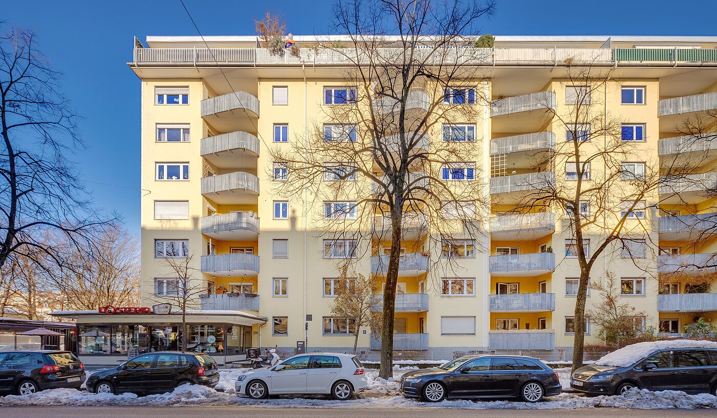 Appartement avec 2 pièces | München-Schwabing | 70096 | Hausansicht Elisabethstraße