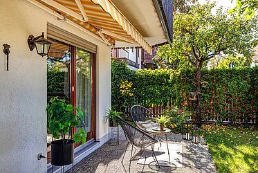 Trudering-Riem : appartement 3 pièces avec jardin, cheminée et salle de loisirs - disponible