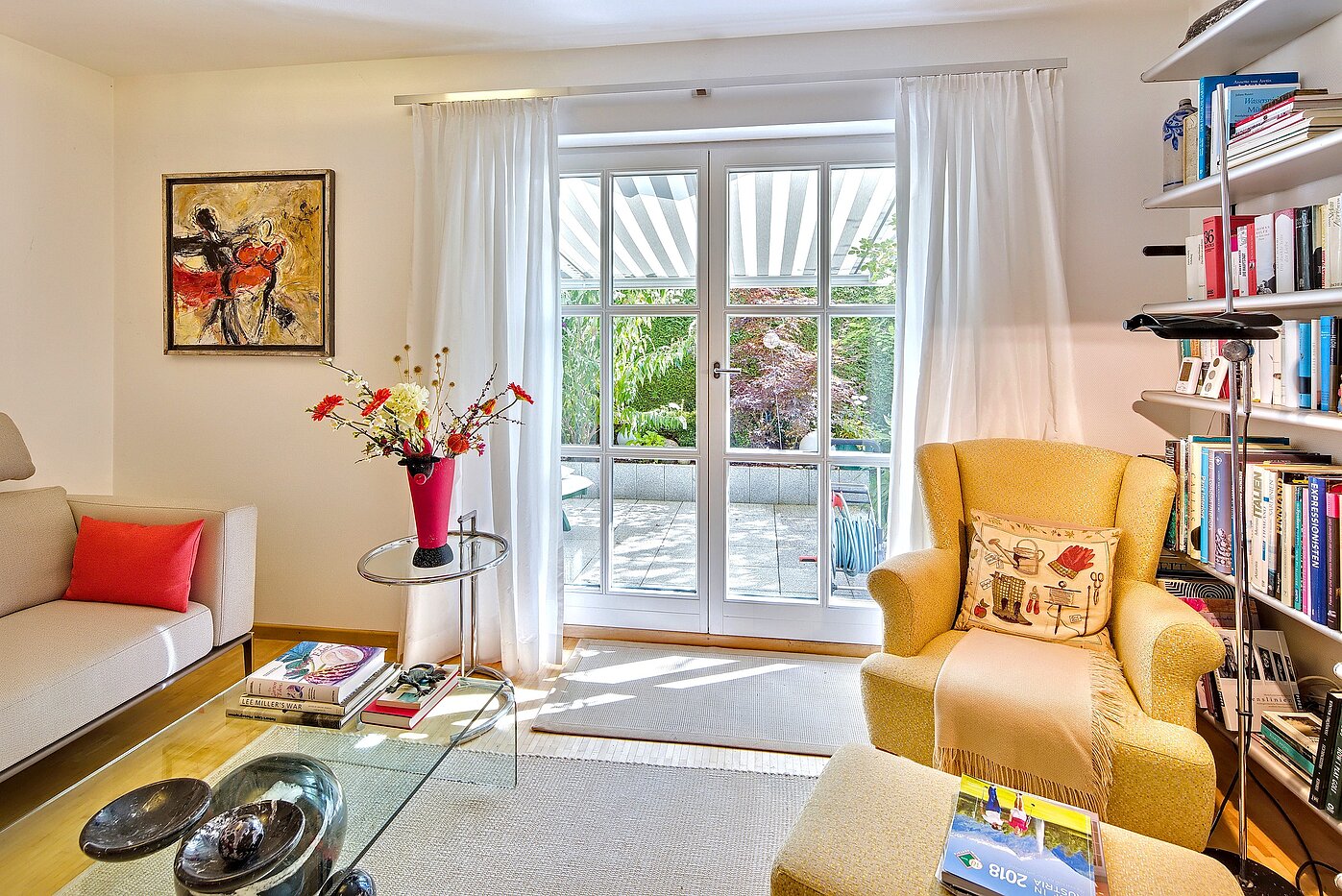 Appartement au rez-de-chaussée avec 2 pièces | München-Obermenzing | 70280 | Wohnbereich