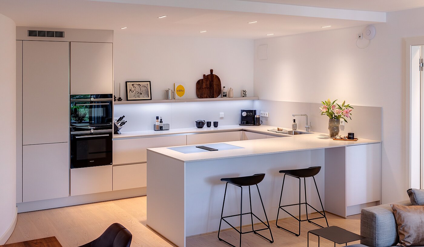 Appartement avec 3 pièces | 70046 | ...mit Theke zur Küche...