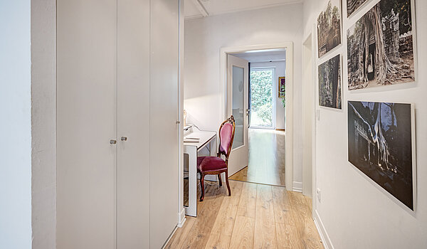 Appartement au rez-de-chaussée avec 2 pièces | München-Schwabing | 70394 | Kleiner Bürobereich