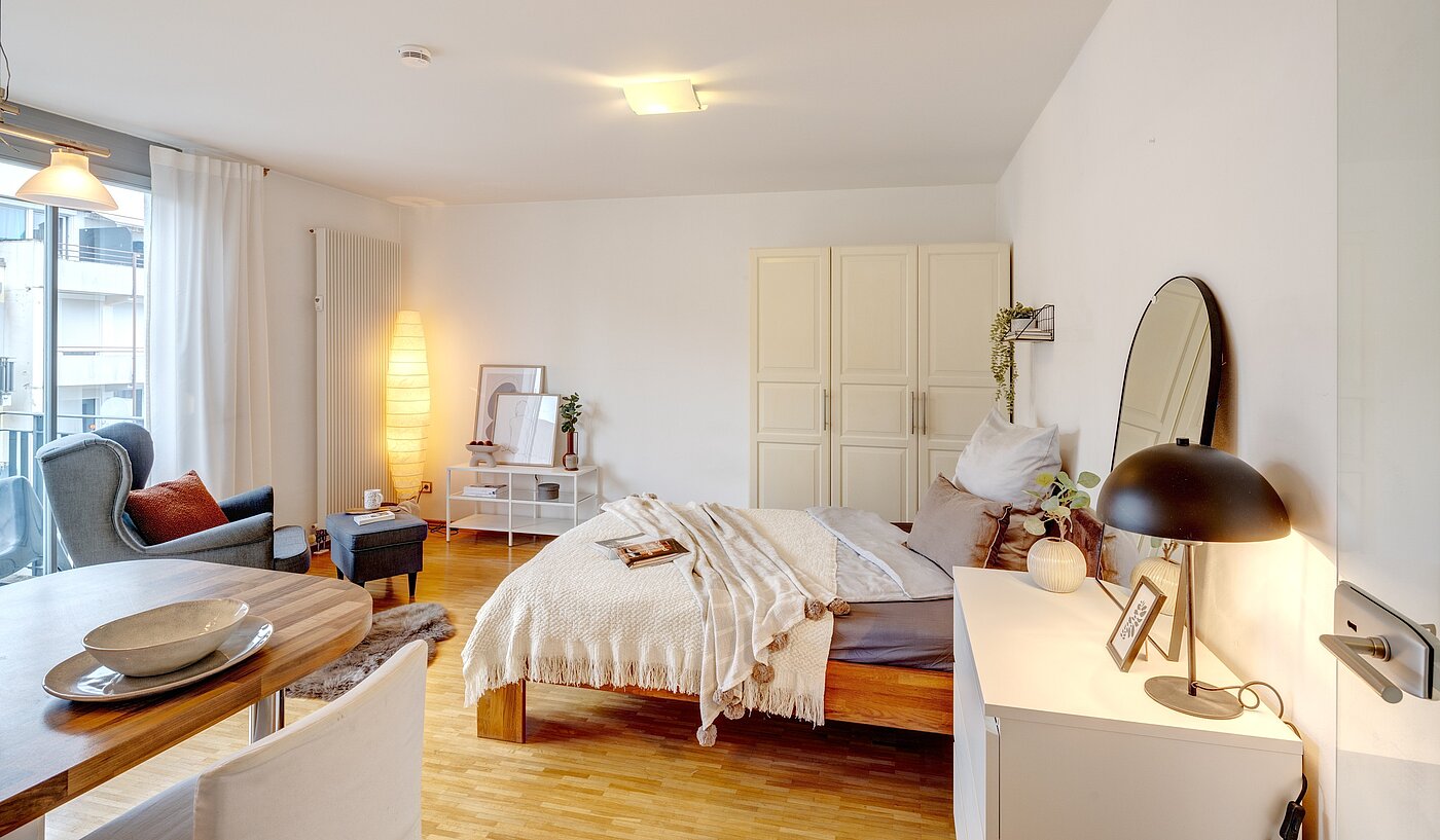 Apartment avec 1 pièce | München-Milbertshofen | 70188 | Schlafen