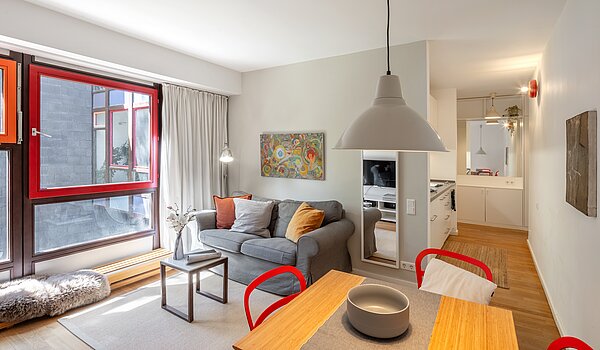 Appartement avec 2 pièces | München-Solln | 704181 | Wohnzimmer...