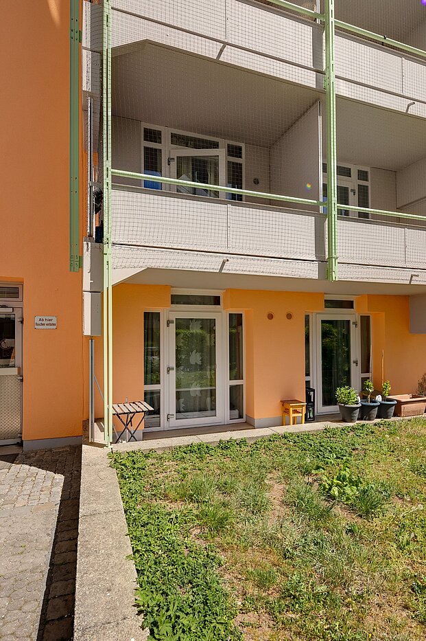 Appartement au rez-de-chaussée avec 1 pièce | München-Isarvorstadt | 1902ML2 | Gartenansicht