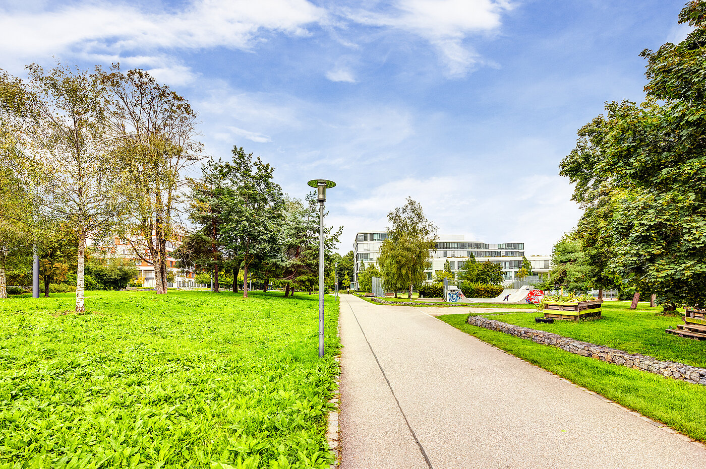 Appartement avec 2 pièces | München-Schwabing | 70153 | Viele Grünflächen innerhalb der Parkstadt