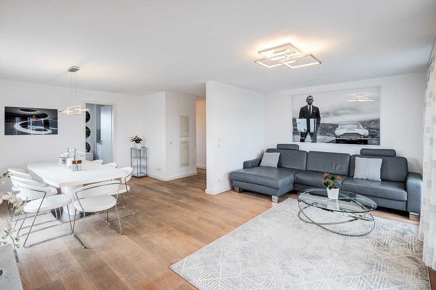 Penthouse avec 3 pièces | München-Riem | 70468 | Wohnzimmer mit Küche