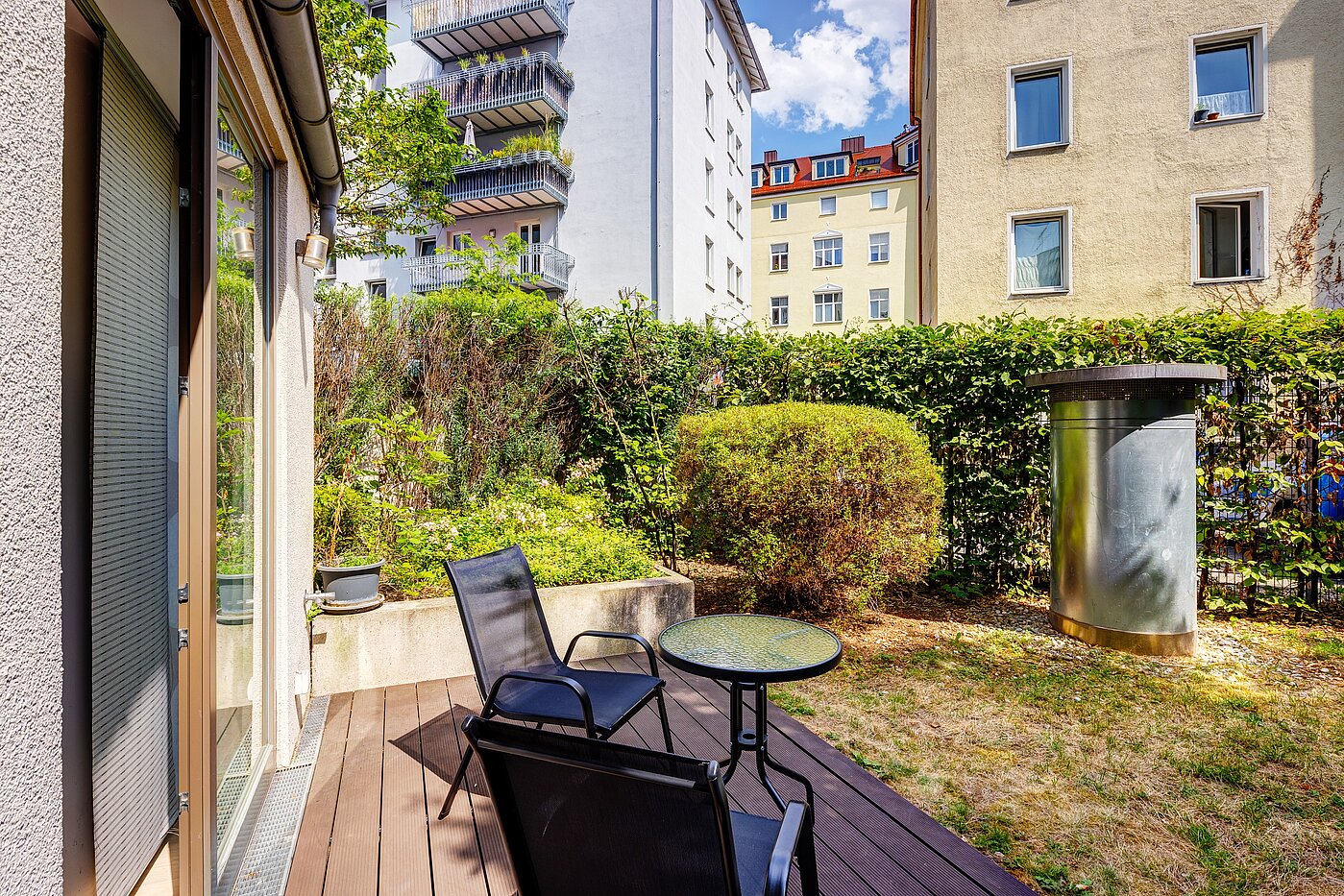 Appartement avec 2 pièces | München-Au | 70108 | Terrasse mit Süd-Ausrichtung
