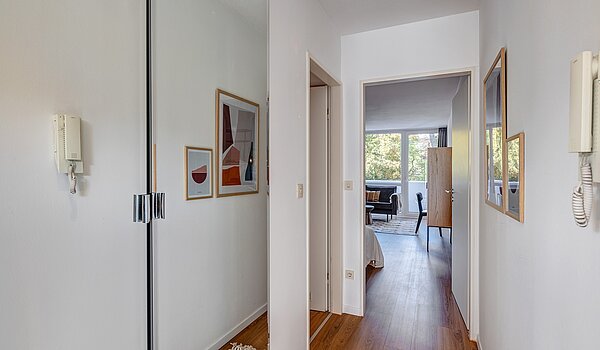 Appartement avec 1 pièce | München-Maxvorstadt | 700022 | Flur Richtung Wohnbereich