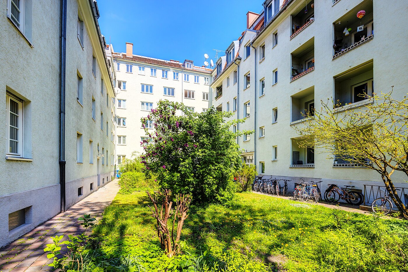 Appartement avec 2 pièces | München-Sendling | 70220 | Innenhof