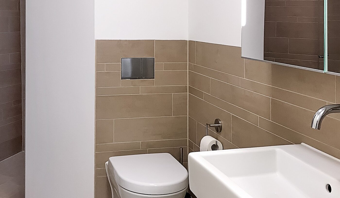 Appartement au rez-de-chaussée avec 1.5 pièces | München-Lehel | 70149 | ...gestalteten Bad