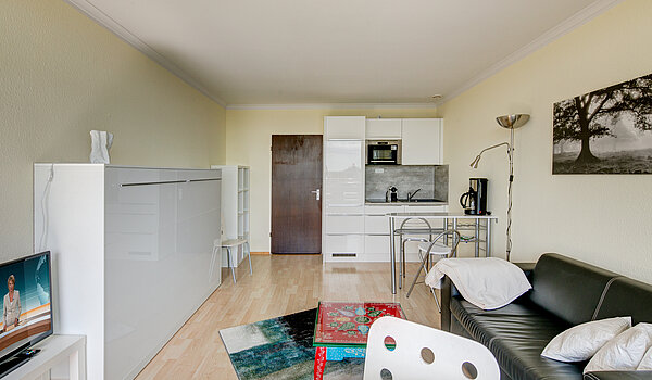 Apartment avec 1 pièce | München-Haidhausen | 70275 | Wohn- und Schlafbereich