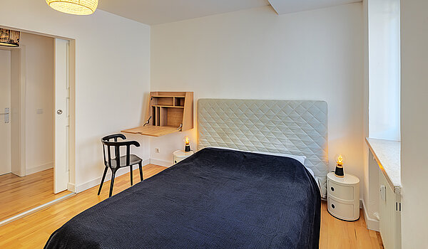 Appartement avec 3 pièces | München-Au | 70447 | Gemütliches Bett