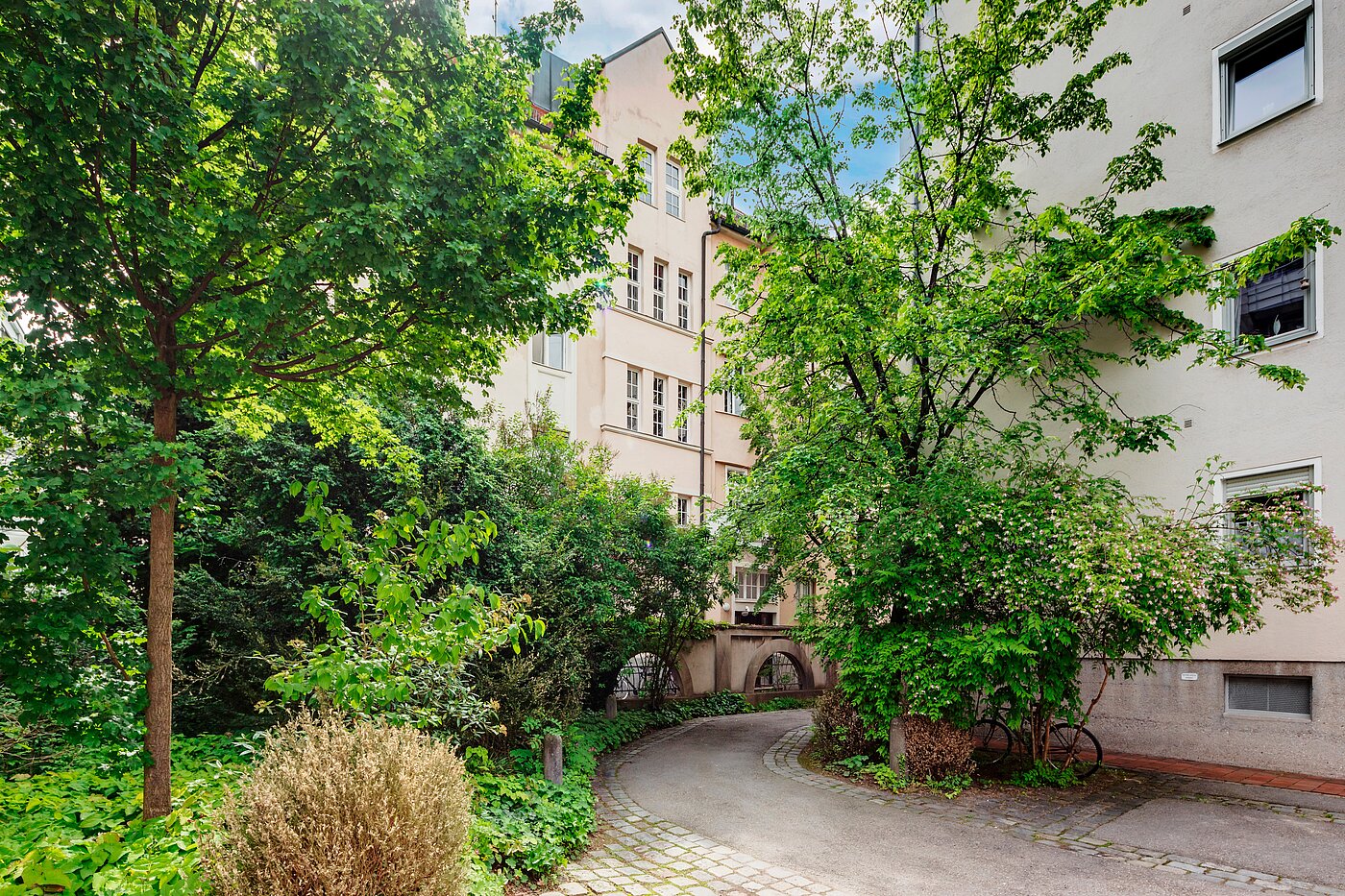 Appartement avec 2 pièces | München-Schwabing | 70130 | Begrünter Innenhof