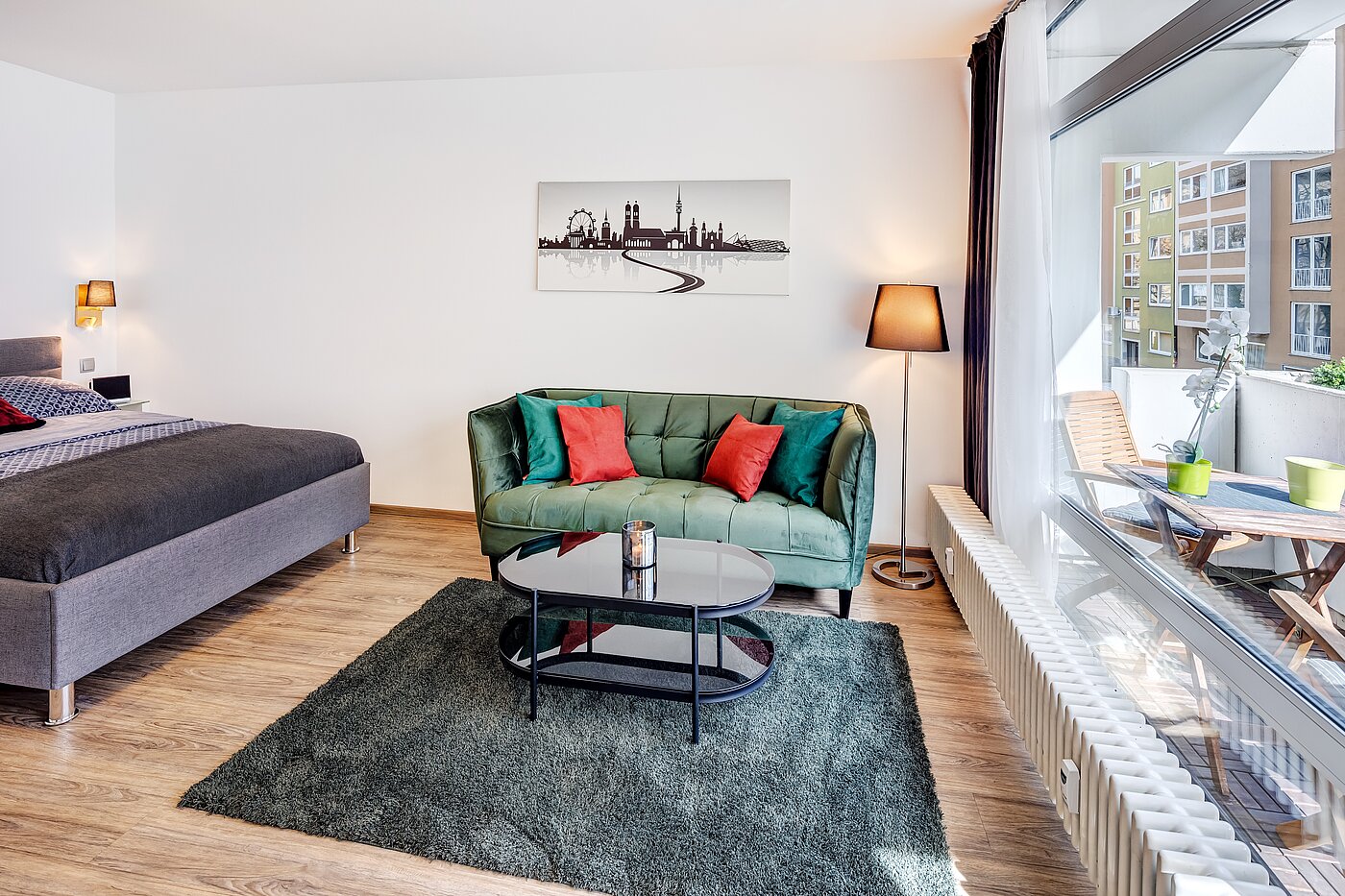 Appartement avec 1 pièce | München-Ludwigsvorstadt | 70176 | ...und einem grünen Sofa