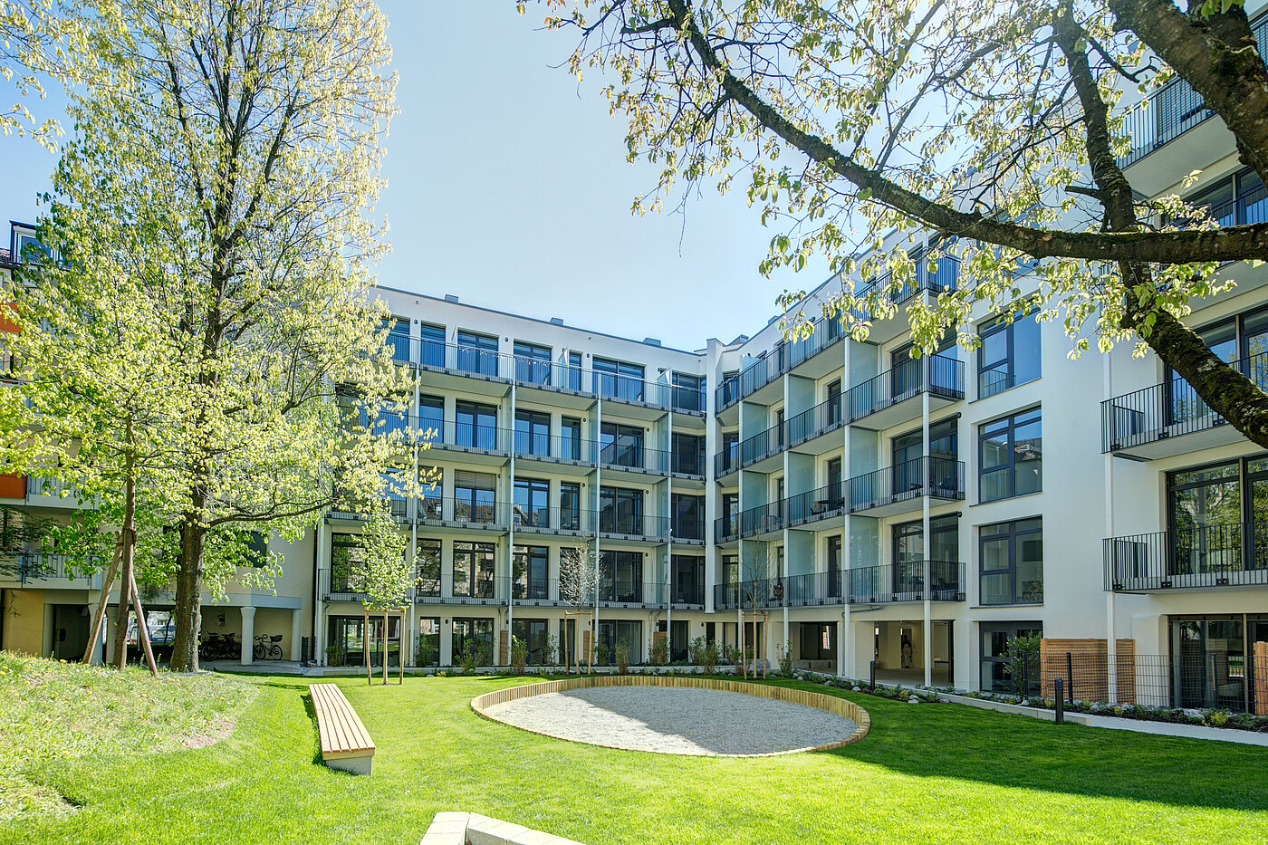 Apartment avec 1.5 pièces | München-Bogenhausen | 70378 | Innenhof