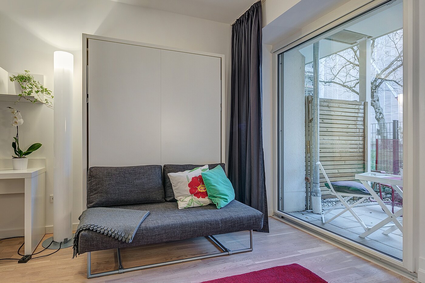Appartement au rez-de-chaussée avec 1 pièce | München-Bogenhausen | 2301ML3 | Praktisch verstecktes Wandklappbett
