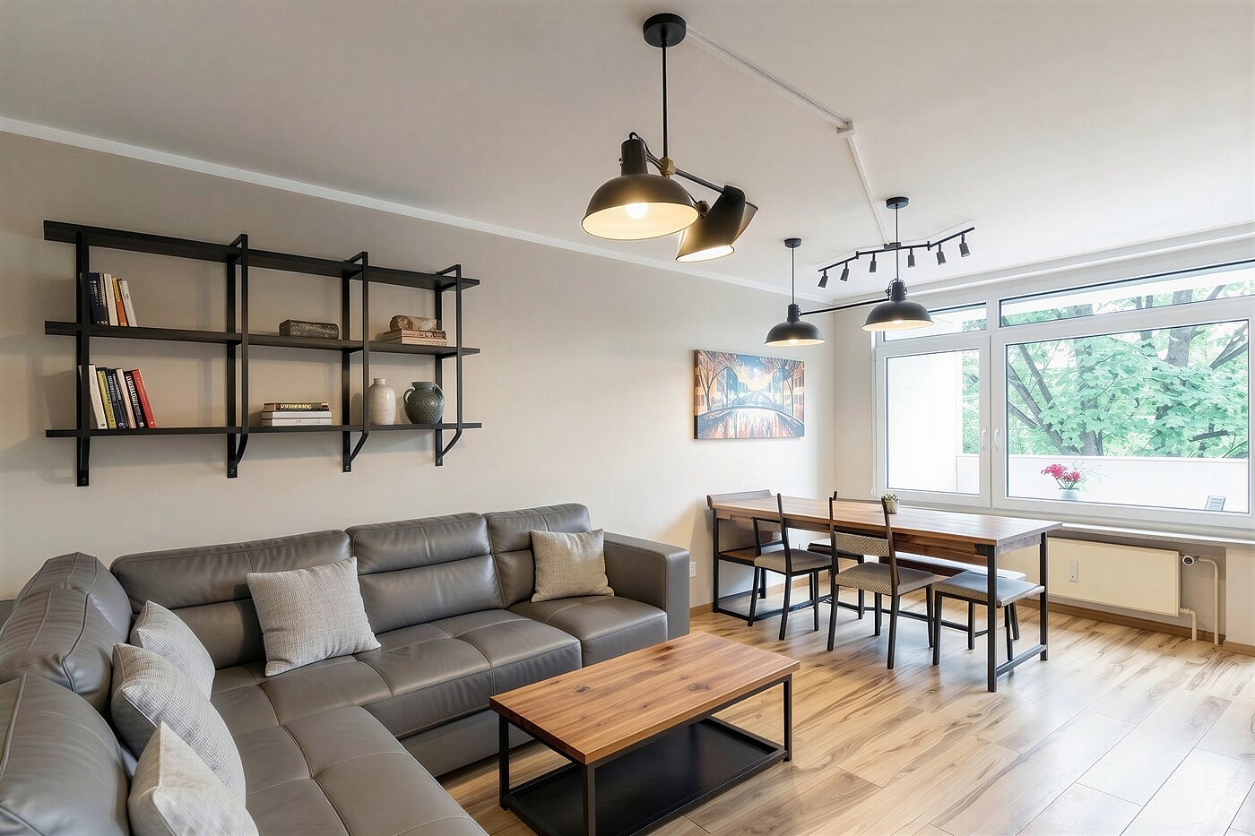 Appartement avec 4 pièces | München-Aubing | 70276 | KI-generiertes Möblierungsbeispiel