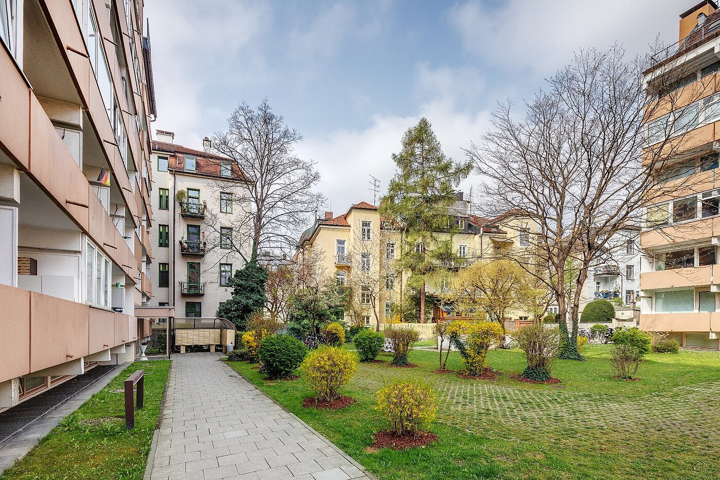 Appartement avec 1 pièce | München-Nymphenburg | 1912ML2 | Gepflegter Innenhof