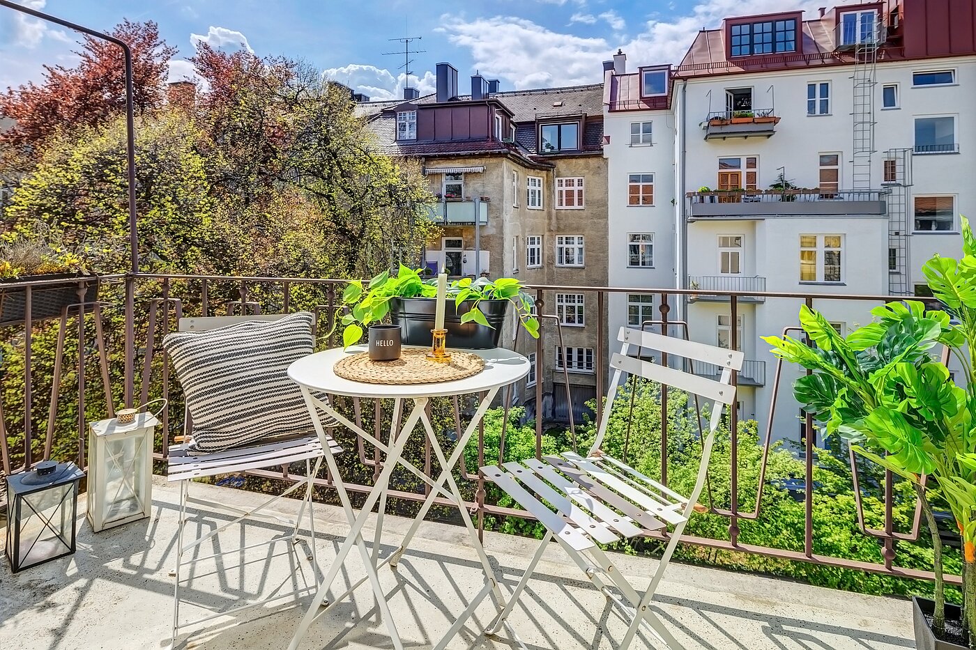 Appartement avec 1.5 pièces | München-Schwabing | 70014 | Sonniger Balkon