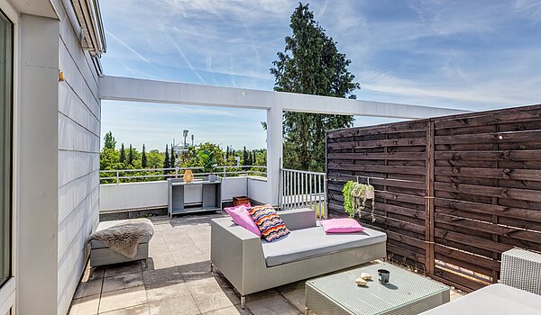 Terrassenwohnung avec 3.5 pièces | München-Berg am Laim | 123456 | Dachterrasse