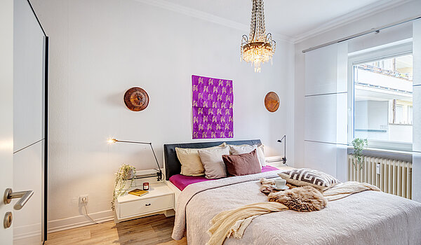 Appartement au rez-de-chaussée avec 2 pièces | München-Schwabing | 70394 | Schlafzimmer