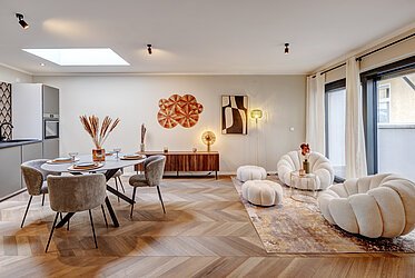 Glockenbachviertel : maison de ville exclusive sur trois étages avec deux terrasses