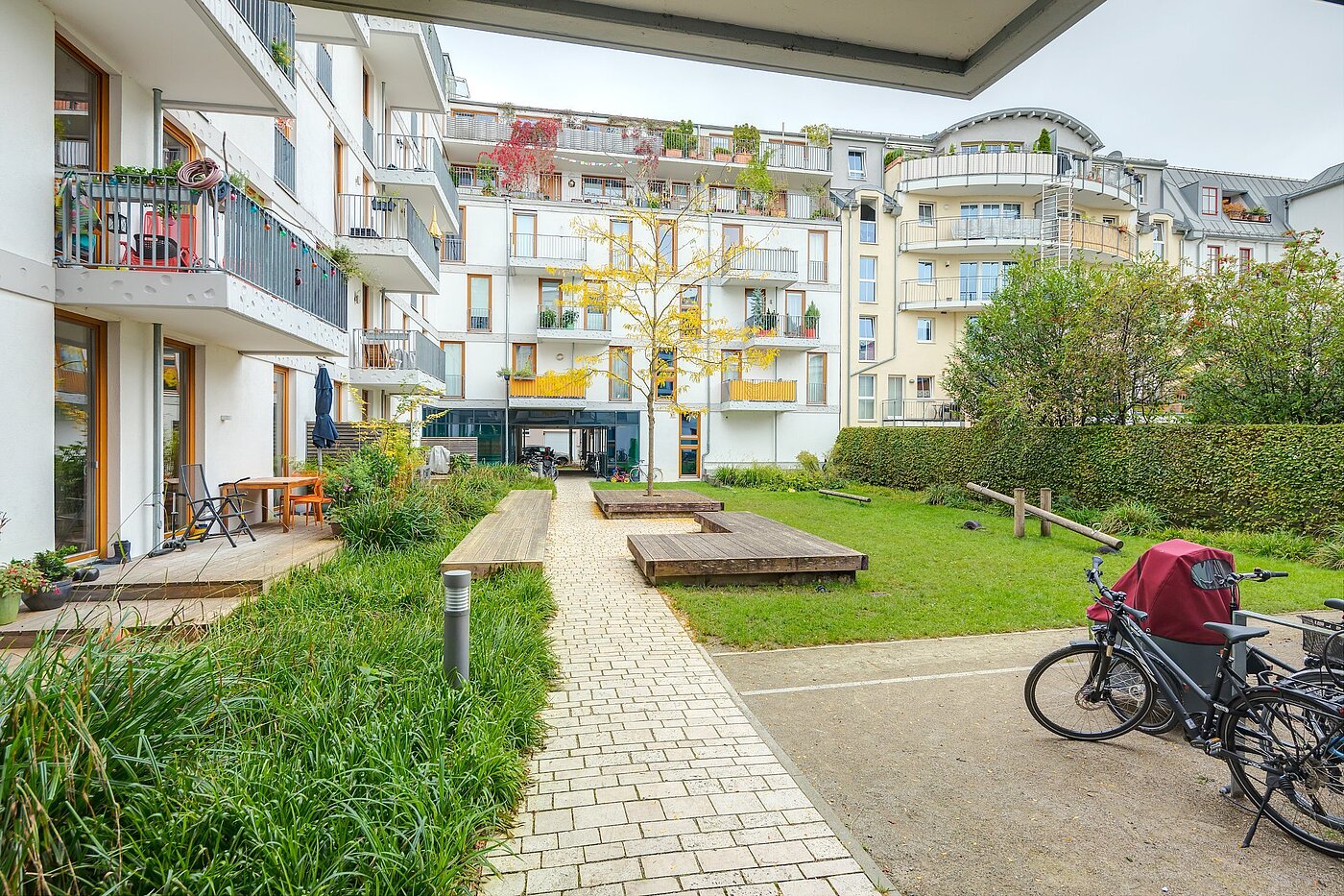 Rez-de-chaussée surélevé avec 3 pièces | München-Sendling | 2009ML8 | Gepflegter Innenhof