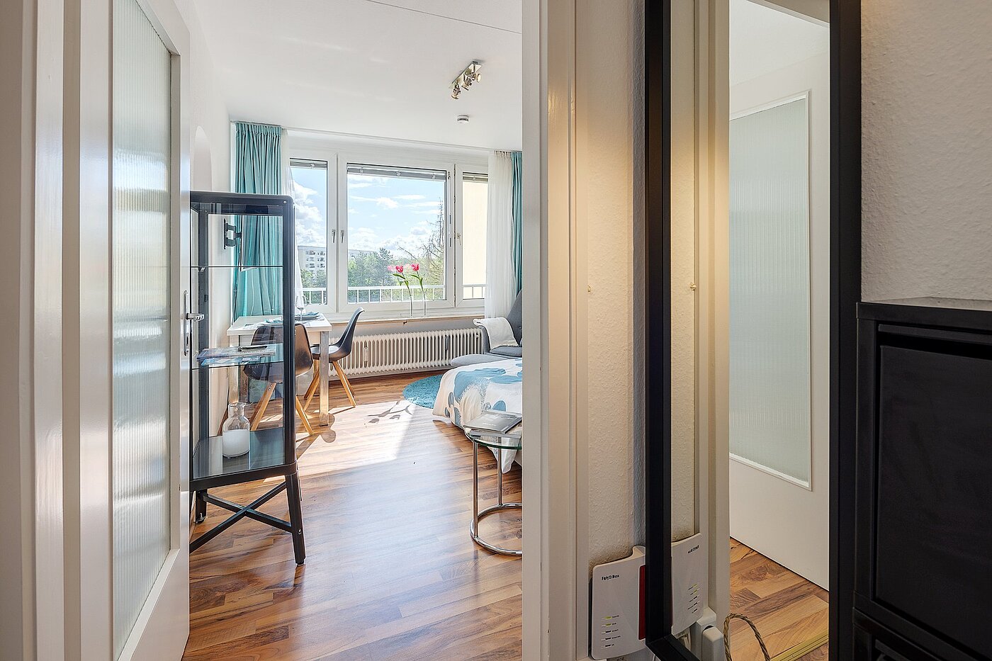Appartement avec 1 pièce | München-Oberföhring | 2104ML2 | ...mit Blick in d. Wohnbereich