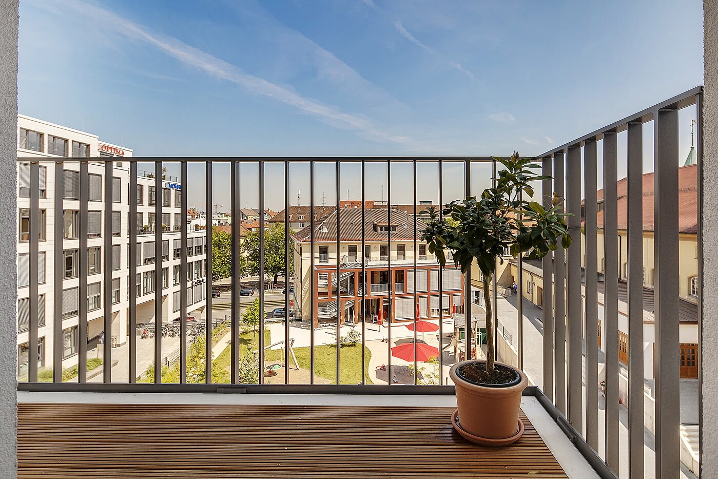 Appartement avec 2 pièces | München-Maxvorstadt | 70023 | Balkon mit Morgensonne