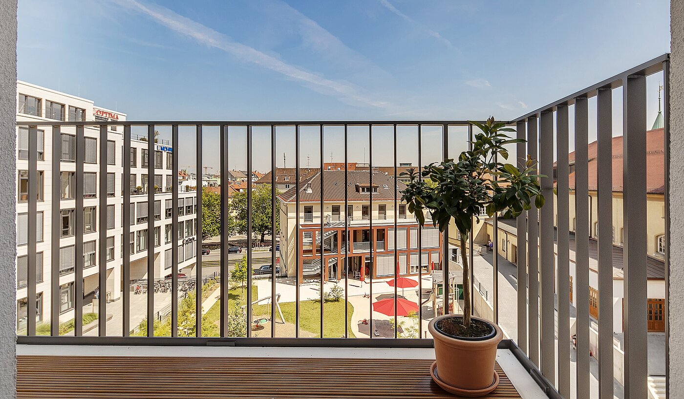 Appartement avec 2 pièces | München-Maxvorstadt | 70023 | Balkon mit Morgensonne