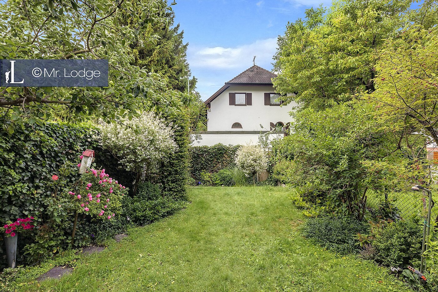 Appartement au rez-de-chaussée avec 2 pièces | München-Lochhausen | 1706ML1 | Garten, Blick von der Terrasse