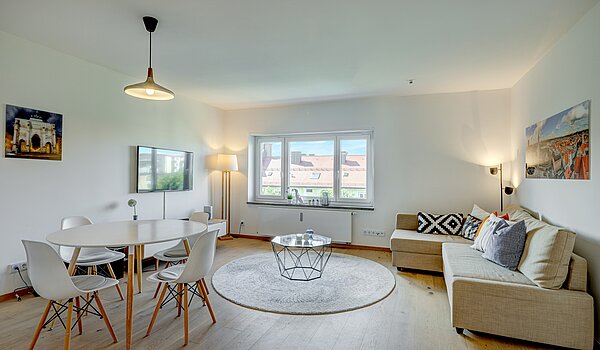 Apartment avec 1 pièce | München-Schwabing | 70198 | Hell und gemütlich