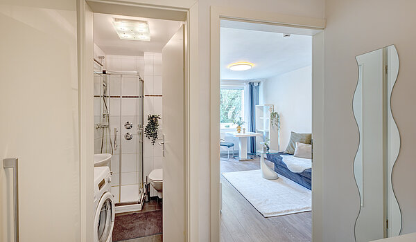 Appartement avec 1 pièce | München-Ramersdorf | 70416 | Flur vom Eingang kommend