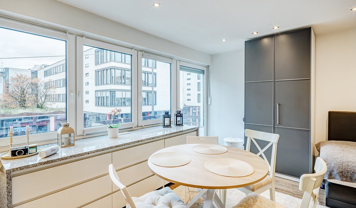 Apartment avec 1 pièce | München-Bogenhausen | 703041 | Wohn- und Essbereich