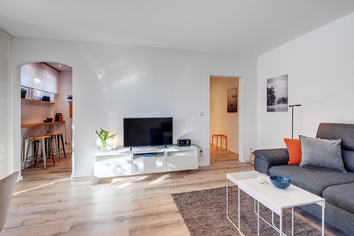 Appartement au rez-de-chaussée avec 2 pièces | München-Moosach | 70462 | Wohnzimmer