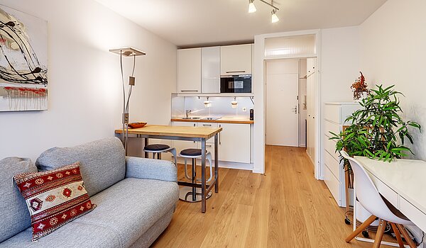 Appartement avec 1 pièce | München-Schwabing | 70475 | Wohnzimmer...