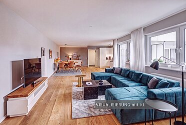Au : calme, élégance et qualité de vie près de l'Isar – appartement haut de gamme de 3,5 pièces – disponible à partir du 26/10