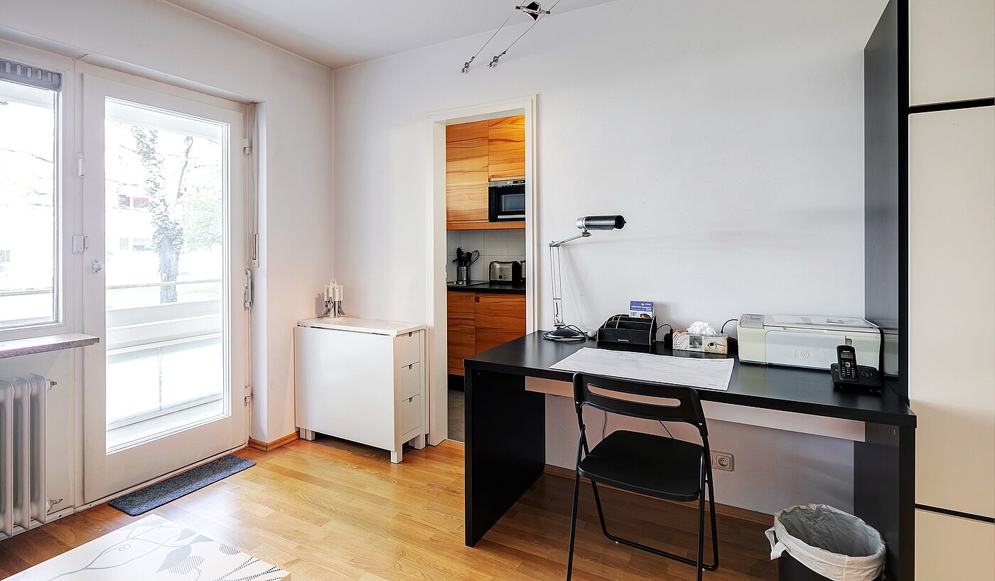 Appartement au rez-de-chaussée avec 1 pièce | München-Nymphenburg | 2203ML1 | ...Arbeiten...