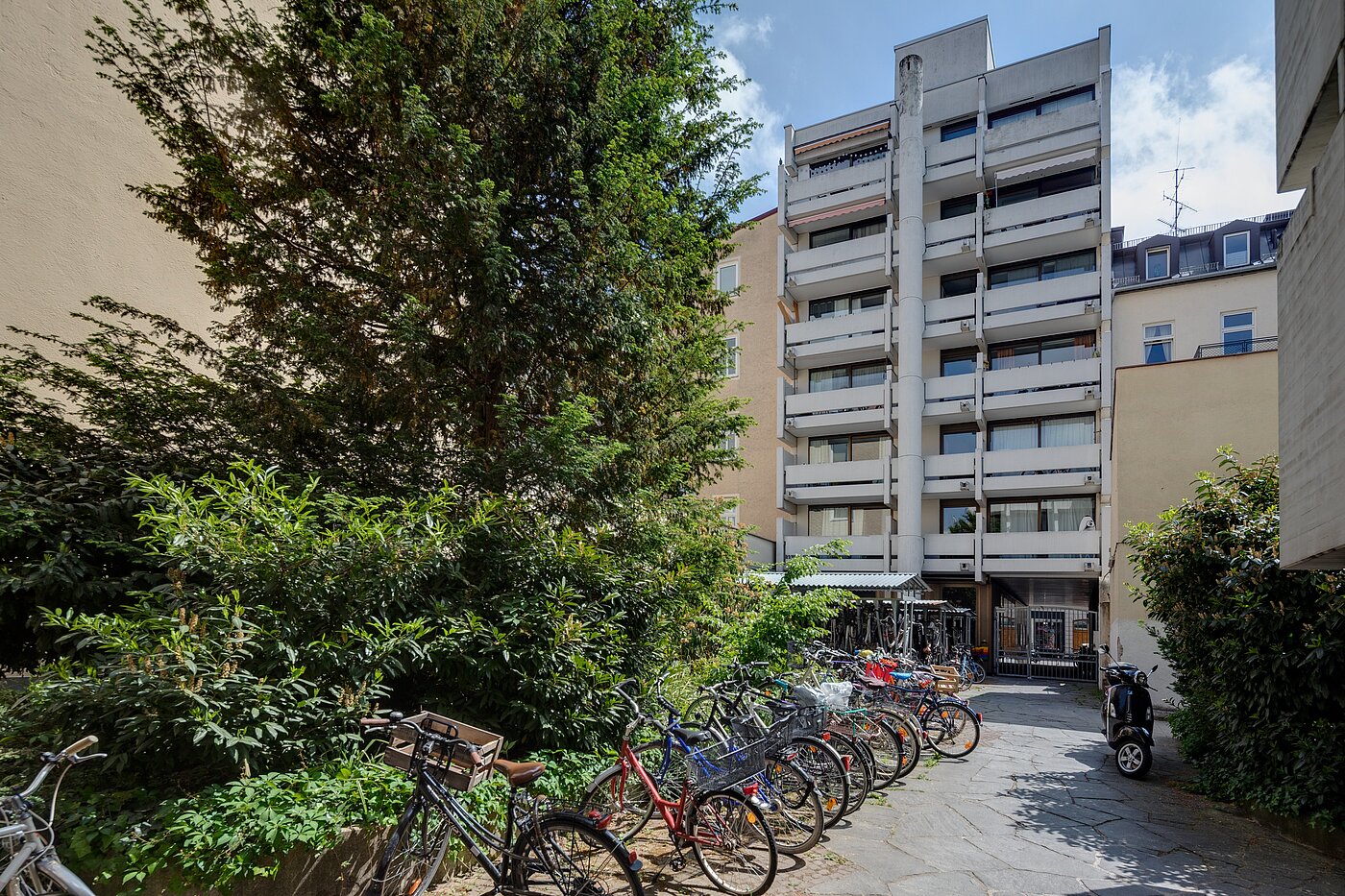 Appartement avec 1 pièce | München-Maxvorstadt | 2110ML7 | Durchgang zum Rückgebäude
