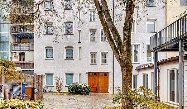 Appartement loft avec 1 pièce | München-Isarvorstadt | 2211ML7 | Blick zum Vordergebäude