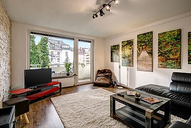Maxvorstadt : appartement ensoleillé de 2,5 pièces dans une cour intérieure calme - libre