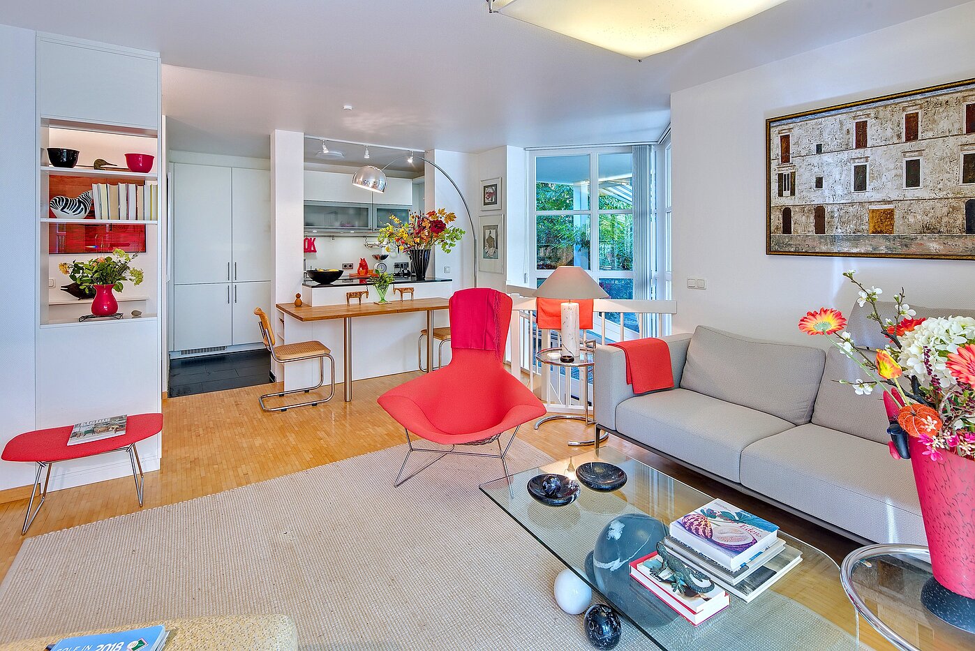 Appartement au rez-de-chaussée avec 2 pièces | München-Obermenzing | 70280 | Wohn- und Essbereich