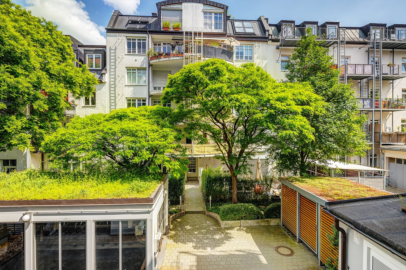 Appartement avec 2.5 pièces | München-Isarvorstadt | 70121 | Blick in den Innenhof