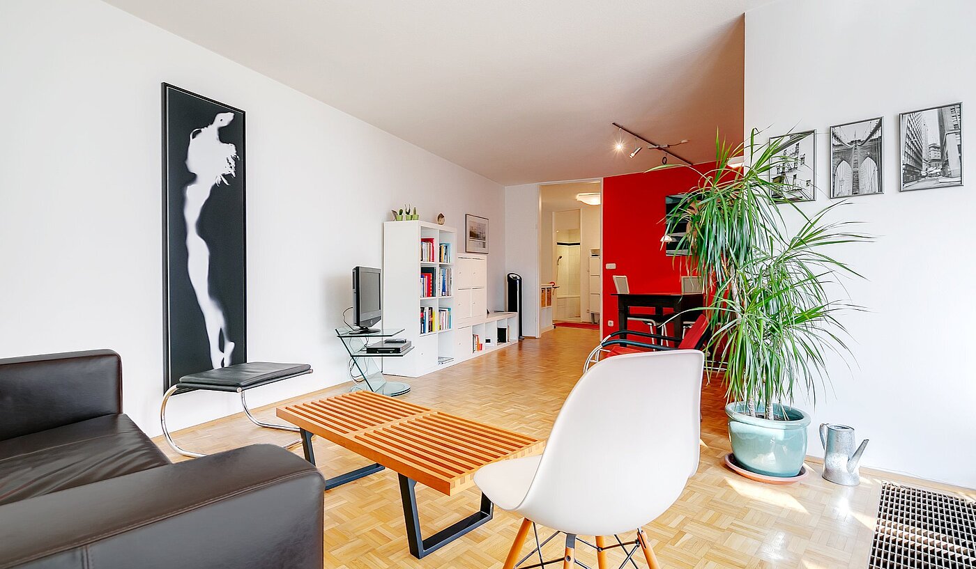 Appartement avec 2 pièces | München-Schwabing | 2004ML1 | Helles Wohnzimmer